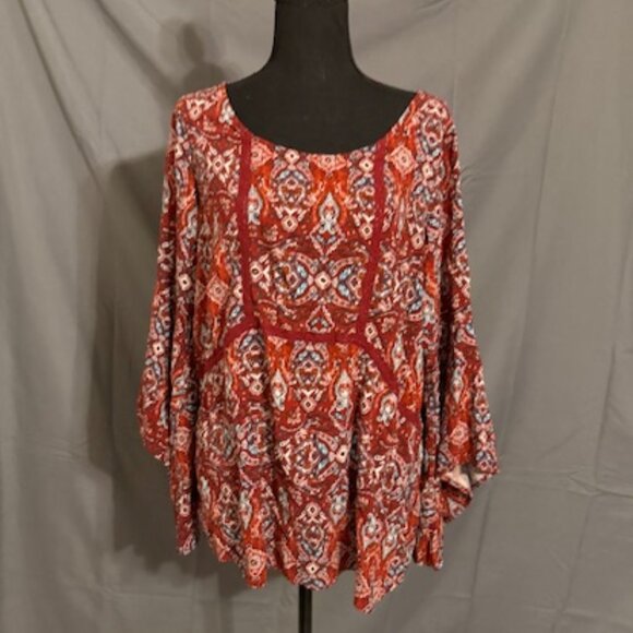 Avenue Tops - AVENUE Peasant Blouse Size 14/16